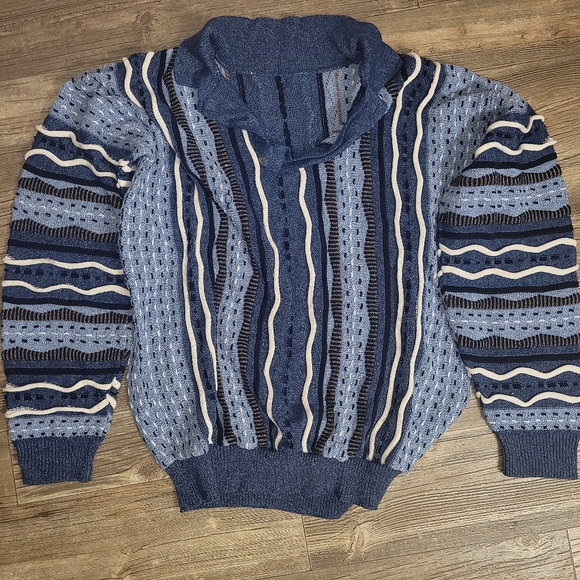 Vintage coogi esk 90s funky grandpa sweater - Picture 2 of 4